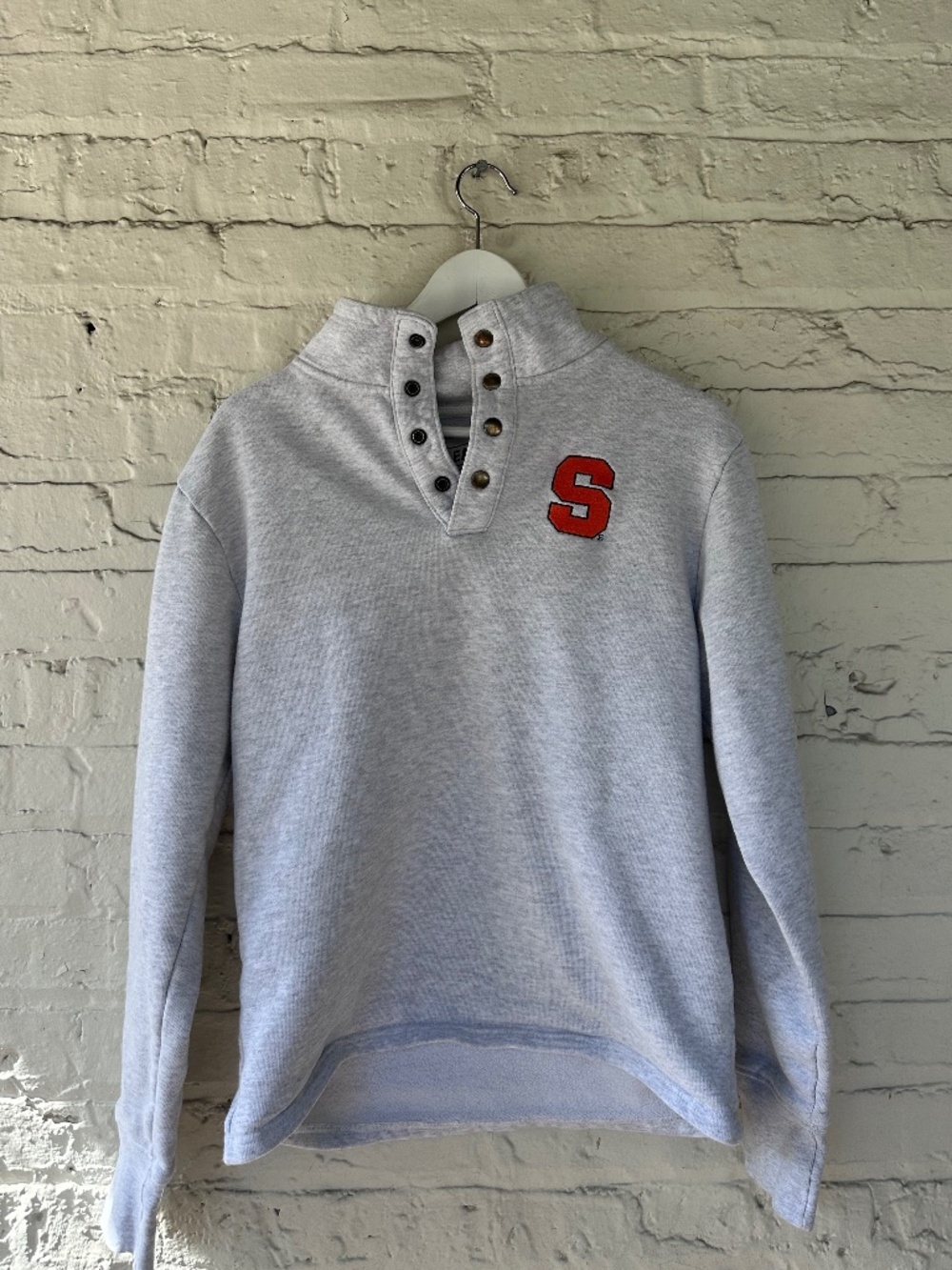 Syracuse University Fleece Quarter Snap Up Pullover Sweatshirt